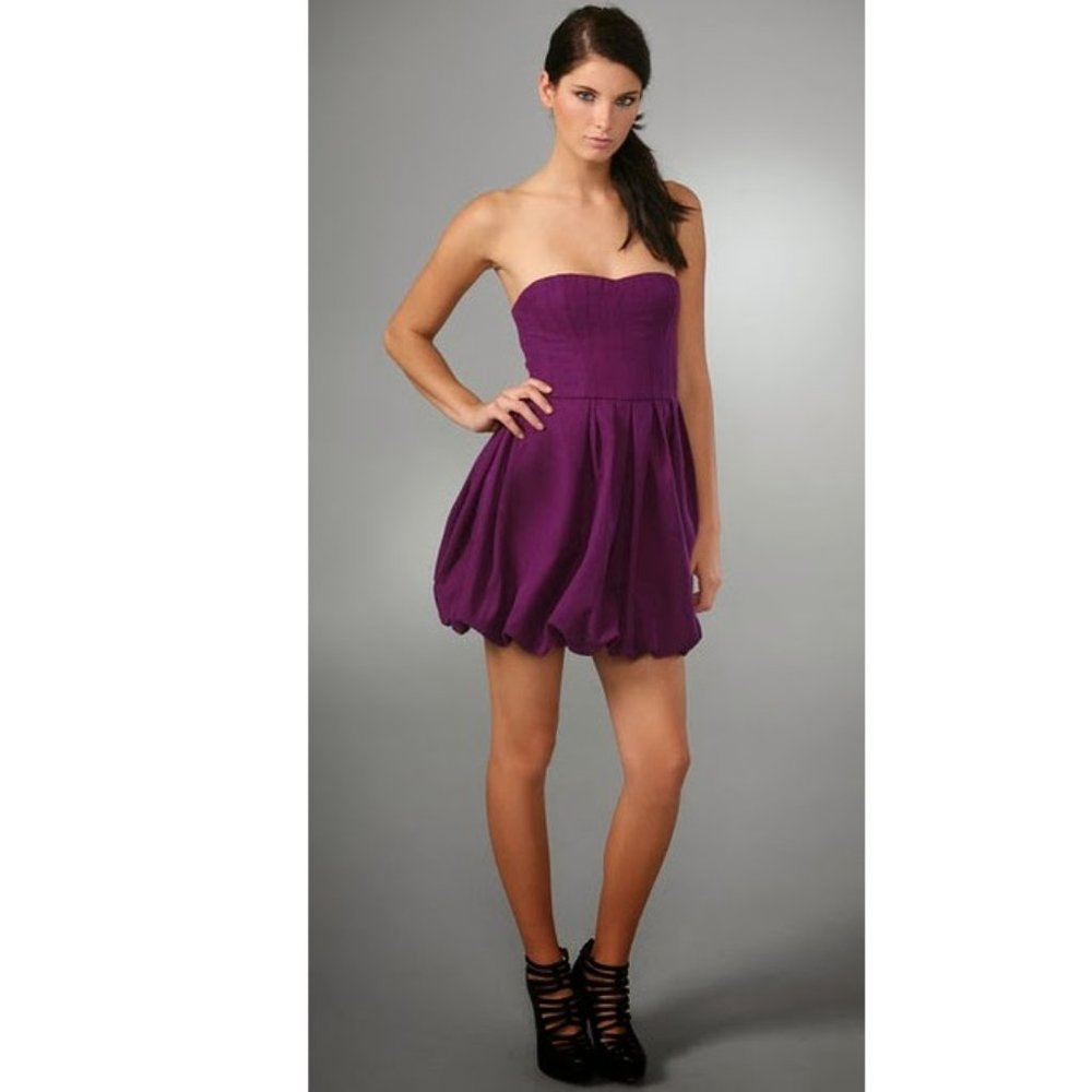 NWT Joie Taurus Strapless Bubble Hem Party Dress M